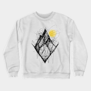 Sun Behind Mountain Crewneck Sweatshirt